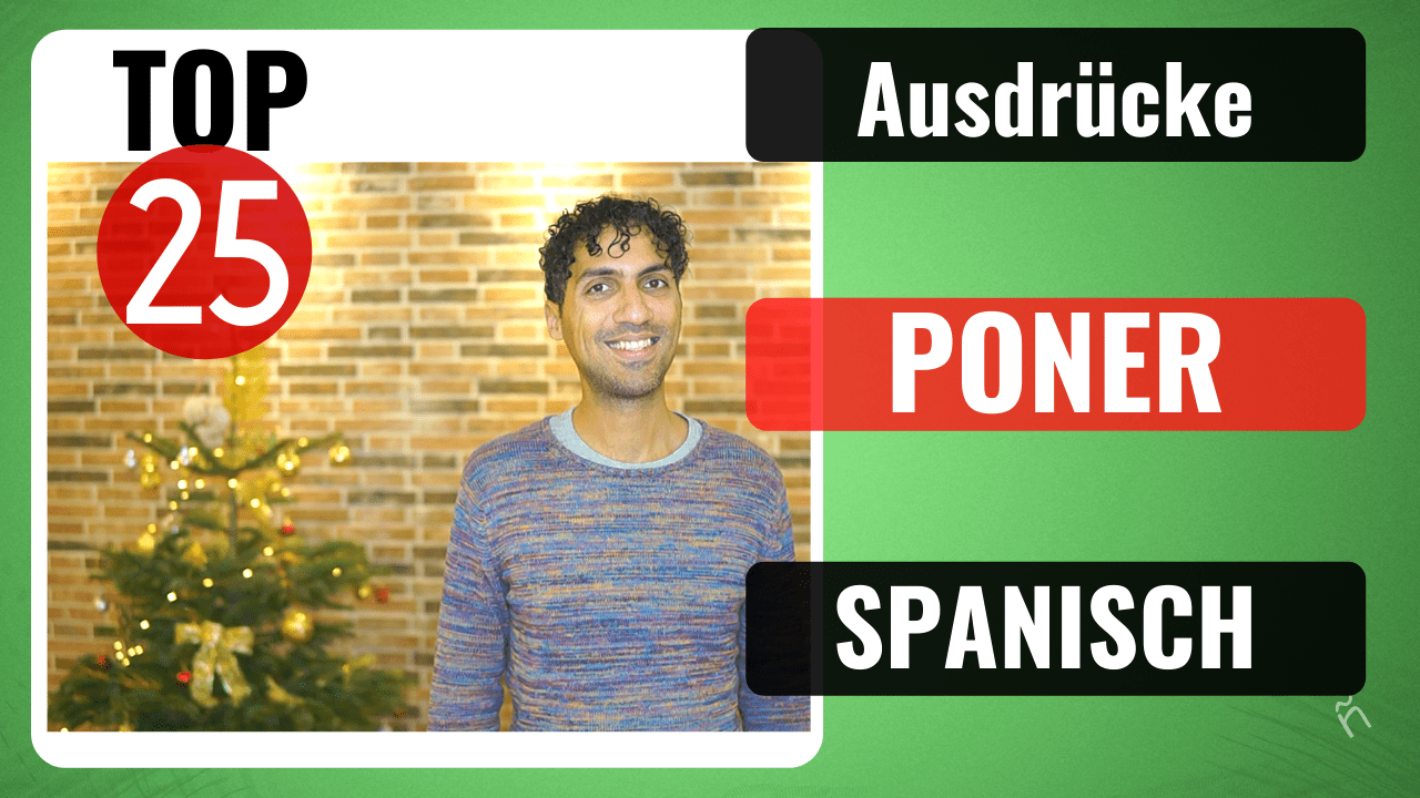 Poner lernen - Top 25 Ausdrücke mit diesem Verb